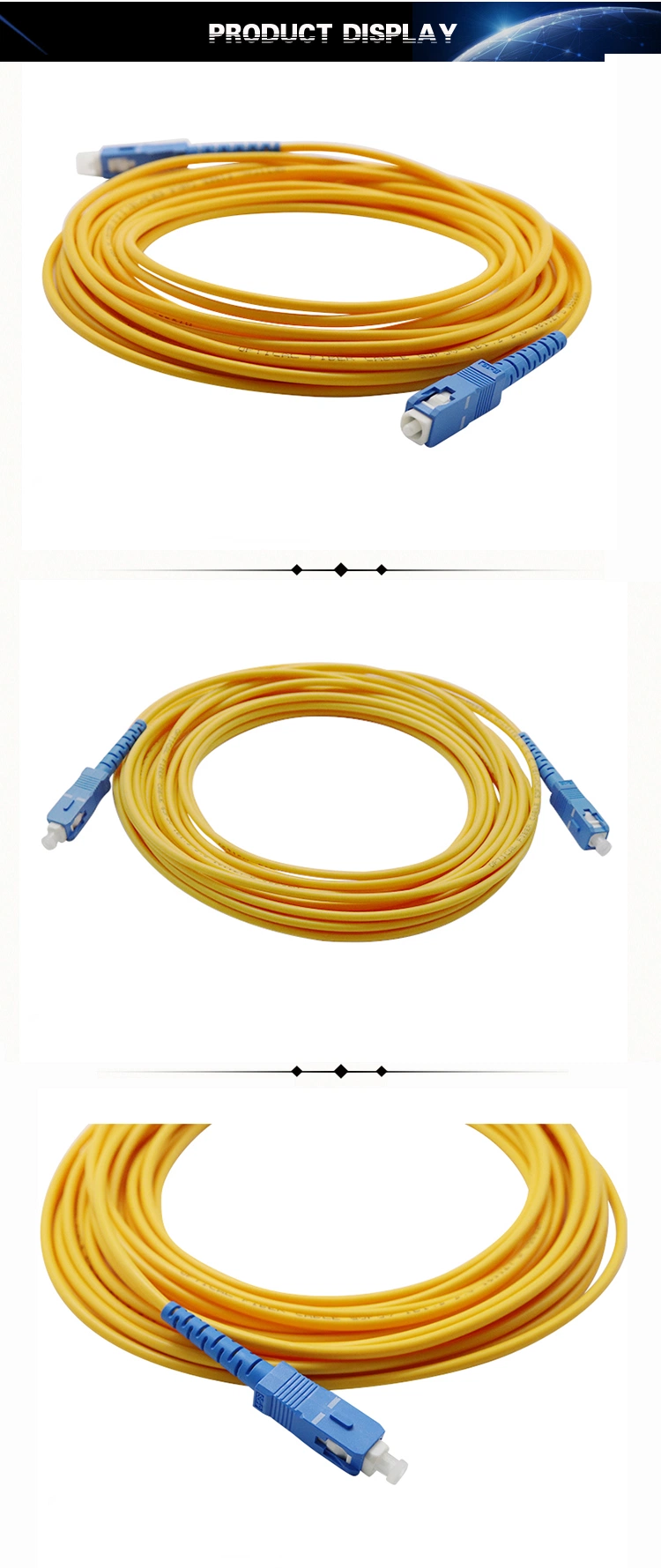 Single Mode Optical Fiber Patch Cord with Sc/Upc Connector