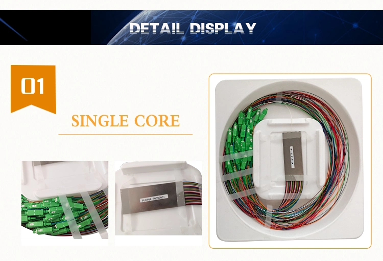 Sc APC Couplers Steel Tube 2 Optical Fiber Spliter Coupler for Gpon FTTX 1X64 PLC Splitter