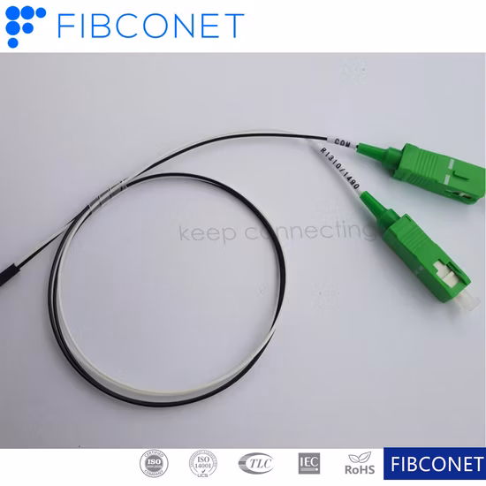 Filtro in fibra ottica 3 porte Filtro Wdm 1550nm 1310nm 1490nm Fwdm